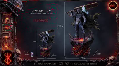 【預購】劍風傳奇 雙比例 狂戰士格斯 X BLACK工作室2