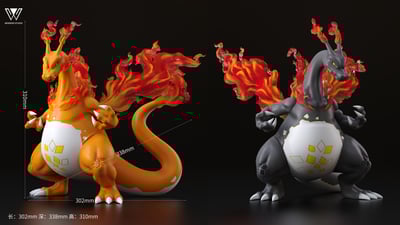 【預購】寶可夢 丹帝戰隊 雙配色 極巨化CJJ噴火龍 X Wonder玩得4