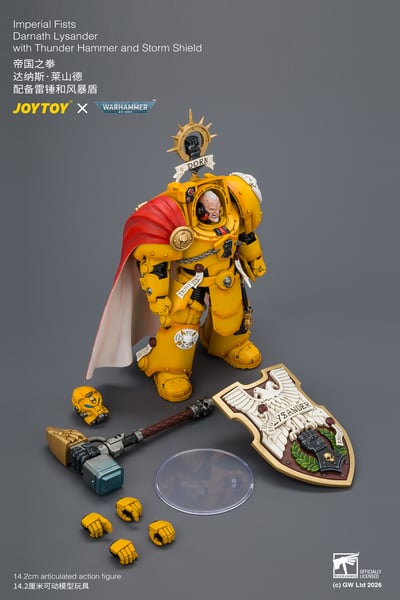【預購】帝國之拳 戰錘40k系列 JT04896 達納斯·萊山德 X JOYTOY14