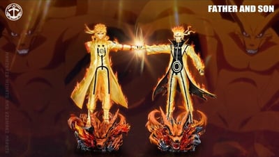 【現貨秒發】火影忍者 門神系列 漩渦鳴人 & 波風水門 波風湊 父子碰拳共鳴 X Surge巨浪模玩2