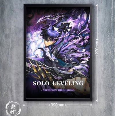 【預購】我獨自升級《漆暗い雷》 裝飾畫 X 3000painring繪製1