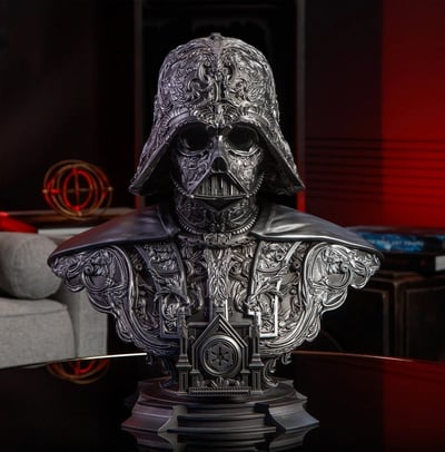 【售罄展示追加請私訊客服@toystationtw】星球大戰 黑武士 Darth Vader 達斯·維達 藝術胸像 200664 X Sideshow1