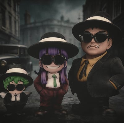 【預購】怪博士與機器娃娃 黑幫阿拉蕾-三人組 X ZOR-Studio1