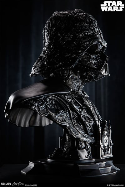 【售罄展示追加請私訊客服@toystationtw】星球大戰 黑武士 Darth Vader 達斯·維達 藝術胸像 200664 X Sideshow4