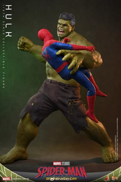 【售罄展示追加請私訊客服@toystationtw】《蜘蛛人：嶄新之日》浩克Hulk MMS905 X HOTTOYS9