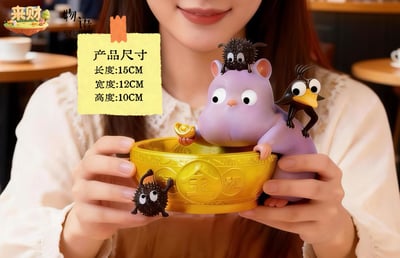 【預購】宮崎駿 來財系列第三彈 金飯碗坊寶寶 X 物語+來財工作室6