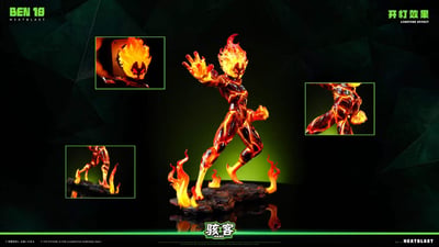 【預購】Ben 10 火焰人Heatblast&鑽石戰神Diamondhead X 駭客工作室16