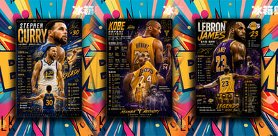 【預購】NBA《數據喬丹》公牛隊裝飾畫&冰箱貼 X 巴洛克工作室7