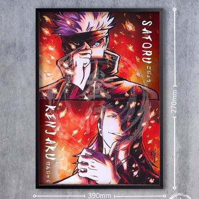 【預購】咒術迴戰《業火のロンド》裝飾畫 X 3000painring繪製1