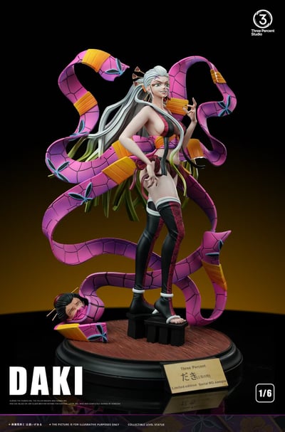 【售罄展示追加請私訊客服@toystationtw】鬼滅之刃 1/6輕型收藏級雕像 上弦系列-墮姬 X Three Percent3