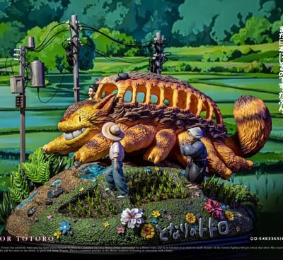 【現貨秒發】宮崎駿 收藏級雕像第三彈 龍貓-貓巴士 X 白鹿-Studio1