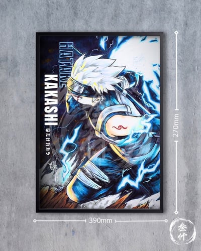 【預購】火影忍者《蒼き稲妻バースト》裝飾畫 X 3000painring繪製2