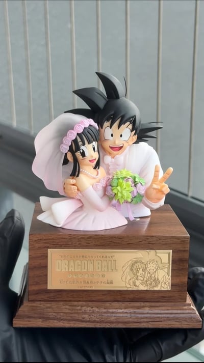 【預購】七龍珠 悟空琪琪結婚胸像 X LP STUDIO2