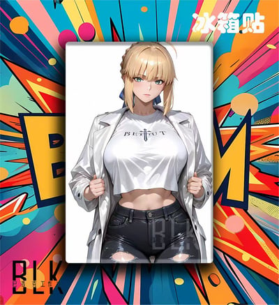 【預購】Fate/stay《風衣saber》裝飾畫&冰箱貼 X 巴洛克工作室3