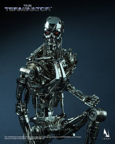 【售罄展示追加請私訊客服@toystationtw】《終結者》1/6收藏級可動人偶 T-800內骨骼 X INART9