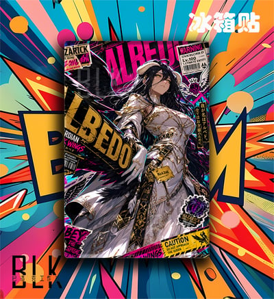 【預購】Overlord《潮流雅兒貝德》裝飾畫&冰箱貼 X 巴洛克工作室3