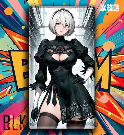 【預購】尼爾自動人形《機械紀元2B》遊戲裝飾畫&冰箱貼 X 巴洛克工作室3