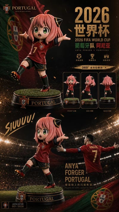 【售罄展示追加請私訊客服@toystationtw】間諜家家酒 五版本 世界盃限定・變皮球服安妮亞 X 虛殛工坊13