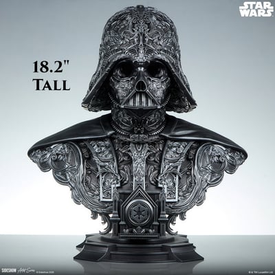 【售罄展示追加請私訊客服@toystationtw】星球大戰 黑武士 Darth Vader 達斯·維達 藝術胸像 200664 X Sideshow7