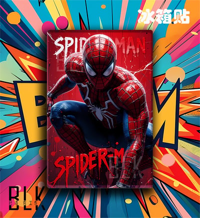 【預購】Marvel漫威《塗鴉蜘蛛人》動漫裝飾畫&冰箱貼 X 巴洛克工作室3