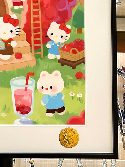 【預購】Hello Kitty《荔枝kitty》動漫裝飾畫 X 星空工作室4