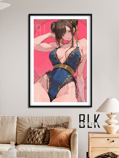 【預購】街頭霸王《蕾絲春麗》動漫裝飾畫&冰箱貼 X 巴洛克工作室2