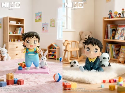 【預購】名偵探柯南 幼年新一&幼年小蘭 X Mimo工作室2