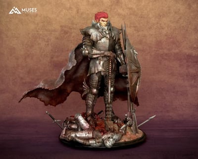 【預購】劍風傳奇 青年火龍“古倫貝魯特”（人類形態雙頭雕）X Muses-Studio7