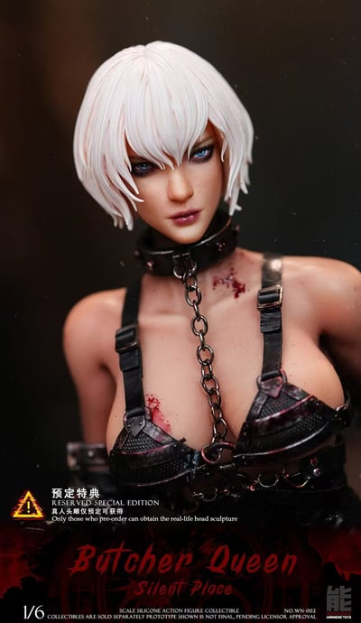 【預購】寂靜之地 矽膠可動人偶 雙版本 屠夫女王 X Wanneng Toys腕能4