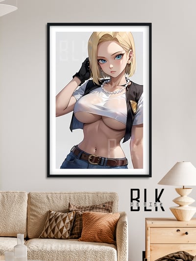 【預購】七龍珠《透衣18號》動漫裝飾畫&冰箱貼 X 巴洛克工作室2
