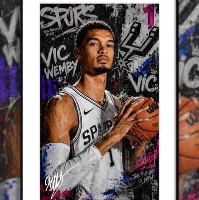 【預購】NBA《文班亞馬》裝飾畫 X H2工作室1