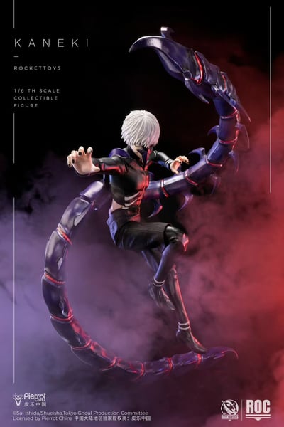 【售罄展示追加請私訊客服@toystationtw】東京喰種 1/6可動人偶 戰鬥服Ver. ROC-025 金木研 X Rocket Toys+皮樂中國 正版授權8