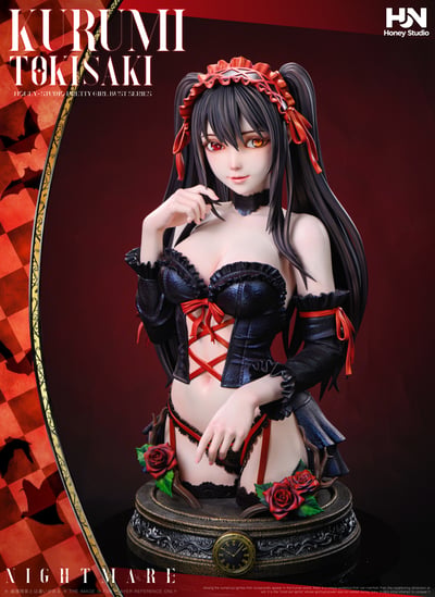 【預購】約會大作戰 時崎狂三 1/1 半身像 · 致命誘惑終章 全球限量66體 X Honey Studio3