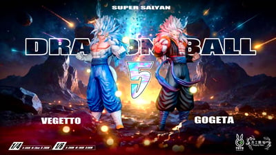 【預購】七龍珠 賽亞人合體5 貝吉特&悟吉塔 X TG天工開物+兔塗工坊2