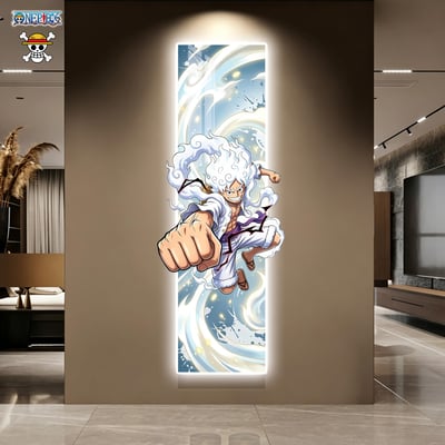 【預購】裸眼3D五檔魯夫 燈帶畫 X 阿喵畫社2
