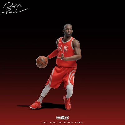 【預購】NBA 收藏級可動人偶套裝 中文火箭紀念版-保羅 X Reset-Studio2