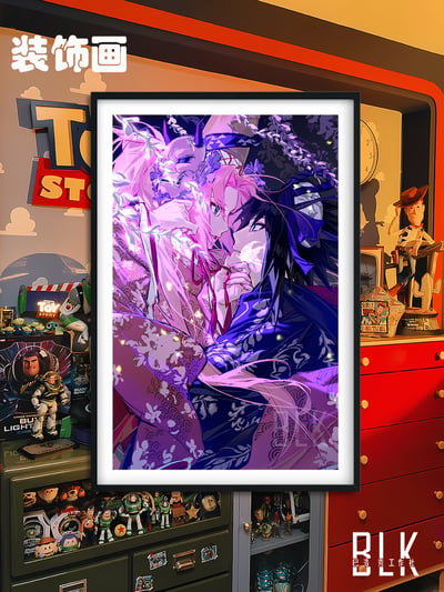 【預購】火影忍者《小櫻佐助》動漫裝飾畫 X 巴洛克工作室4