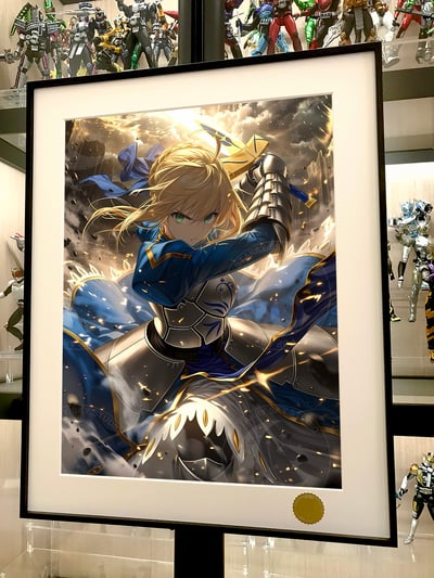 【預購】Fate《突擊saber》動漫裝飾畫 X 星空工作室2