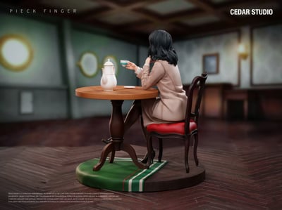 【售罄展示追加請私訊客服@toystationtw】進擊的巨人-喝茶皮克 X Cedar-Studio16