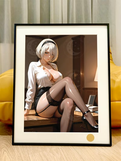 【預購】尼爾機械紀元《秘書2B》動漫裝飾畫 X 星空工作室4