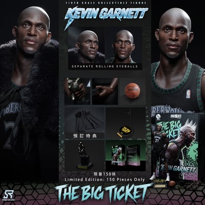 【預購】NBA 1/6收藏級可動人偶套裝 可動眼 森林狼MVP加內特 X Reset-Studio1