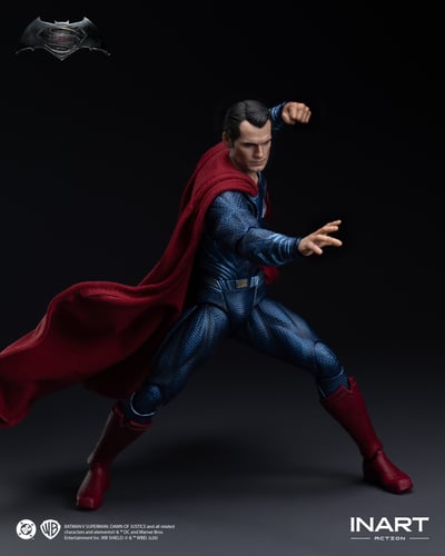 【預購】DC《蝙蝠俠大戰超人：正義黎明》-可動人偶 超人 X INART Action​​8