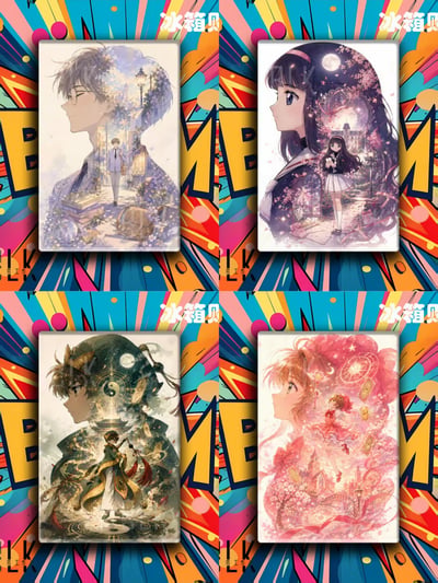 【預購】庫洛魔法使《雪兔剪影》動漫裝飾畫&冰箱貼 X 巴洛克工作室7