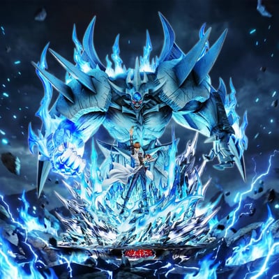 【預購】遊戲王 畢業級收藏雕像002 折磨者方尖碑 海馬瀨人&巨神兵 X Deadman死亡人1