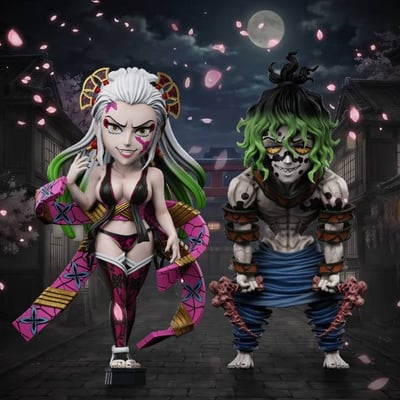 【預購】鬼滅之刃 上弦人物補齊系列 上弦陸-墮姬&妓夫太郎 X V8-Studio1