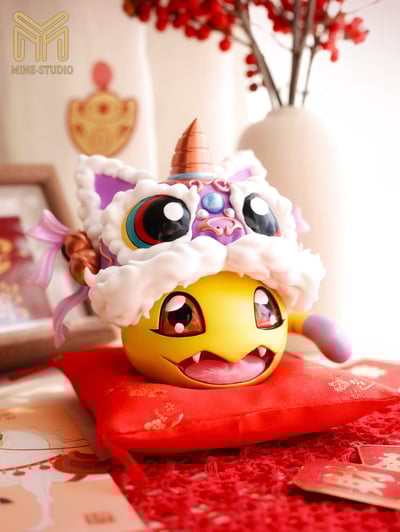 【預購】數碼寶貝 新春款系列 喵喵獸&滾球 X MINE圖鑒補全工作室5