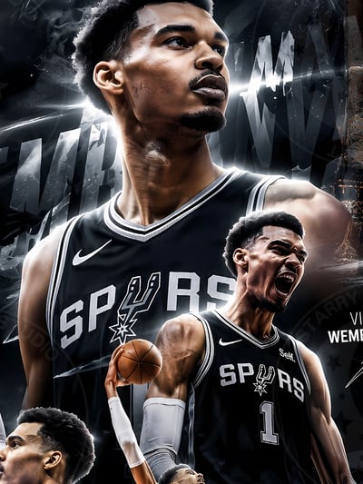 【預購】NBA《文班亞馬》裝飾畫 X 星空工作室5