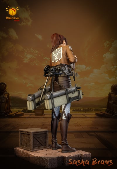 【預購】進擊的巨人 莎夏偷肉 X Model Power studio5