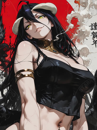 【預購】OVERLORD《跪姿雅兒貝德》動漫裝飾畫 X 星空工作室5