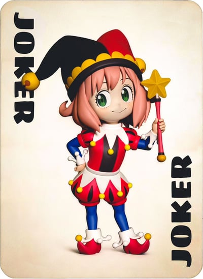 【售罄展示追加請私訊客服@toystationtw】間諜家家酒 系列001 小丑安妮亞 X wakuwaku+雷海冰豆7